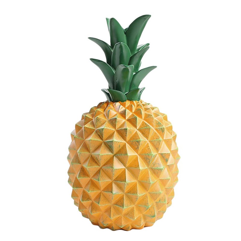 WAIT FLY 5.5 x 9.5 Inch Elegant Pineapple Shape Resin Piggy Bank Coin Bank Money Bank Home Decoration - Image 1
